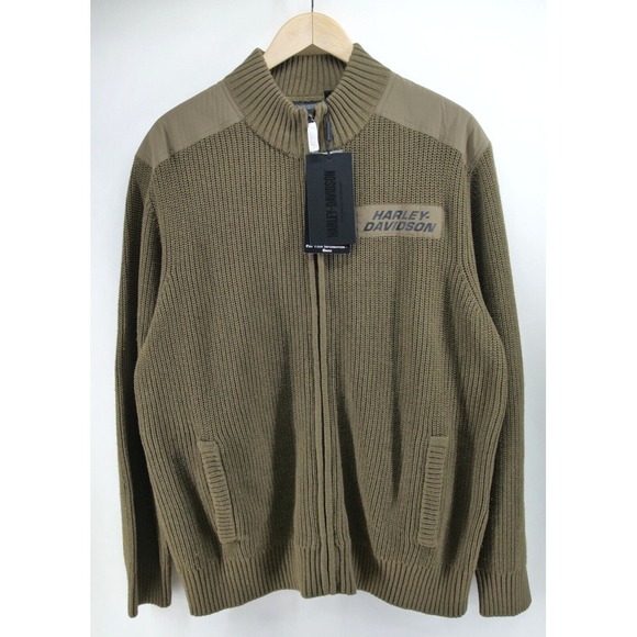 NEW Harley-Davidson Men's Willie G‎ Skull Sweater Zip Jacket NWT XL $196 - Picture 1 of 11